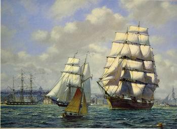 unknow artist Seascape, boats, ships and warships. 54 oil painting picture